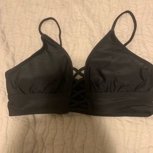 Black bathing suit top